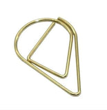 Rain Drop Metal Bookmark Paper Clip