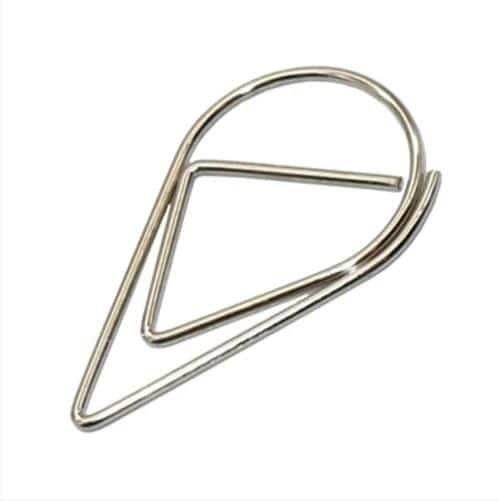 Rain Drop Metal Bookmark Paper Clip