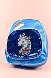 Rainbow Blue Unicorn Backpack