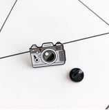 New  Retro Dslr Funky Camera Enamel Pin