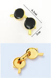 Retro Shades Black Enamel Pin