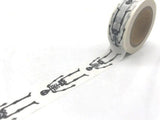 Black And White Skeleton Washi Tape