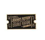 Science Fiction Double Feature Enamel Pin
