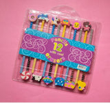 Set of 12 Cartoon Paint Magic Writing Drawing Pencil with Soft Eraser