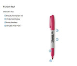 Sharpie Fine Point Permanent Markers, Black, 8 Count