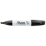 Sharpie Permanent Markers, Chisel Tip, Black, 4 Count
