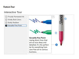 Sharpie Permanent Markers, Fine Point, Black, 2 Count