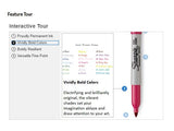 Sharpie Permanent Markers, Fine Point, Black, 2 Count