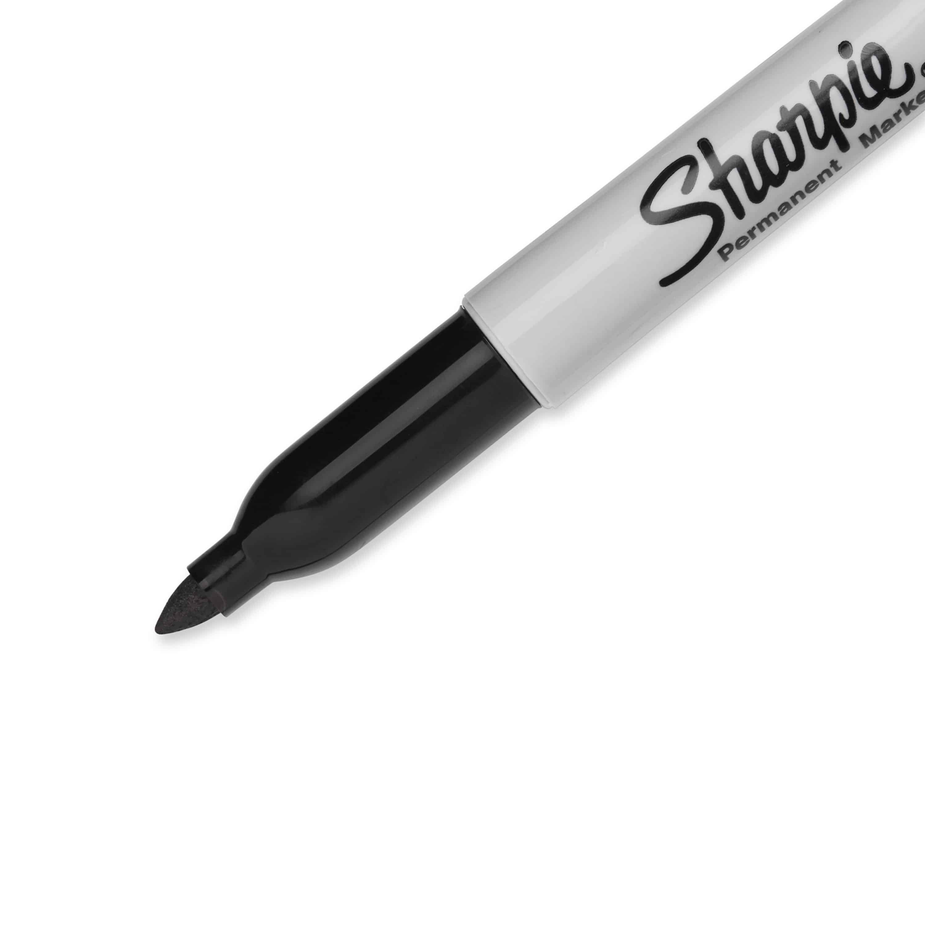 Sharpie Permanent Markers, Fine Point, Black, 5 Count