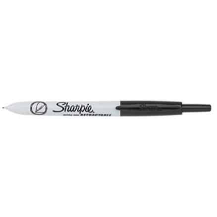 Sharpie® Retractable Permanent Markers, Ultra-Fine Point, Black, Pack Of 3 Markers