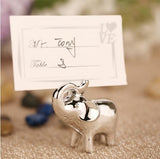 Silver Baby Elephant Card Holder