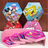 Sketch Pens, Crayons, Pencils and Water Colors Box-46 Pieces