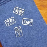 Elements Mini Metal Book Line Marker / Bookmarks Set of 4