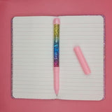 Unicorn Sequin Hardcover Notebook/Diary With Glitter Pen