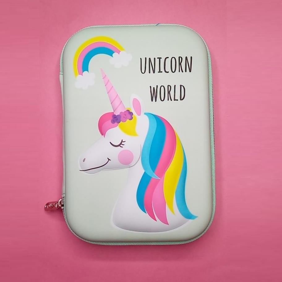 Unicorn World Premium Hard case Zip Pouch
