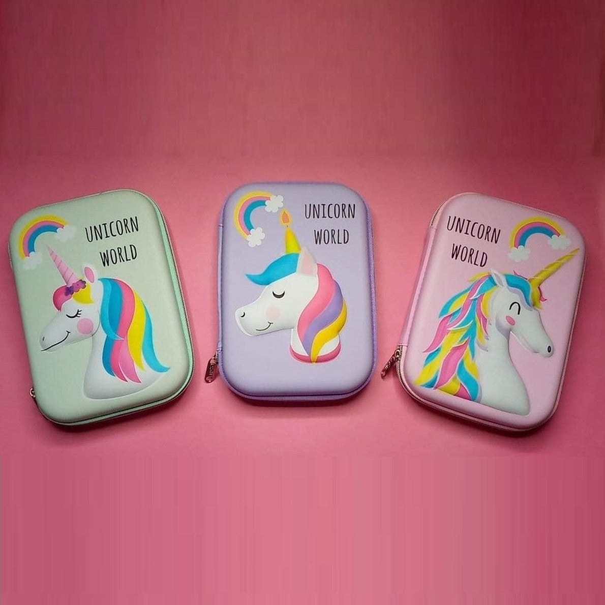 Unicorn World Premium Hard case Zip Pouch