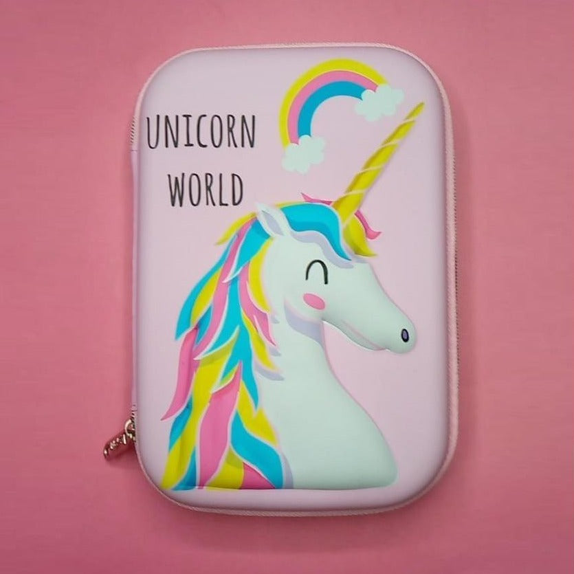 Unicorn World Premium Hard case Zip Pouch