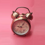 Retro Eiffel Tower Copper Twin Bell Desk Clock / Alarm Clock