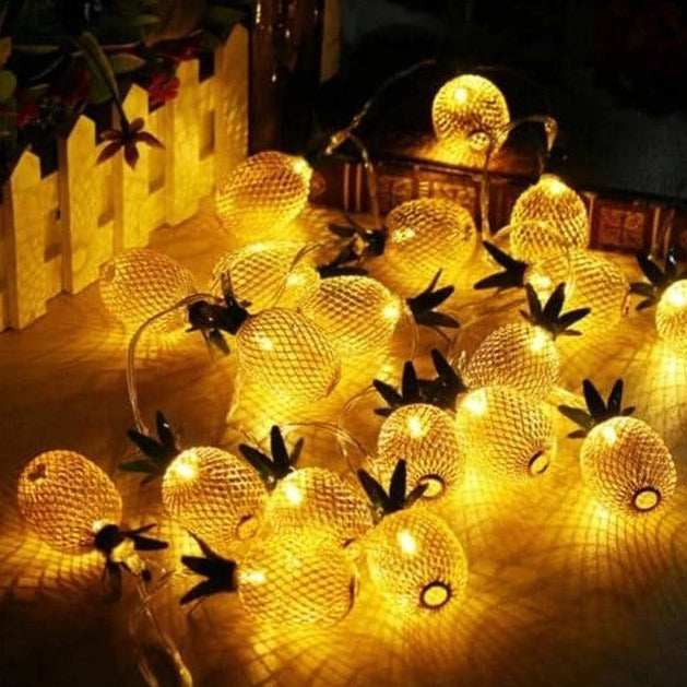 Vintage Iron Pineapple Fairy Light