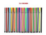 Washable Super Markers Set Of 12-18-24 Colors