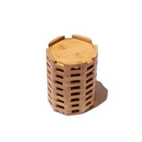 Wooden Bamboo Desk Pen Pencil Holder