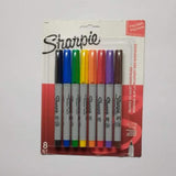 Sharpie Permanent Markers, Ultra Fine Point, Classic Colors, 8 Count