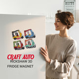 Craft Auto Rickshaw 3D - Fridge Magnet