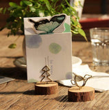 Wooden Circle Card Holder