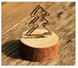 Wooden Circle Card Holder