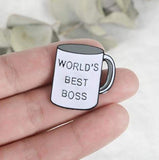 World's Best Boss Enamel Pin