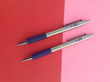 Zebra F-402 Stainless Steel Retractable Ballpoint Pen