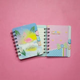 Flamingo Hardcover Pocket Spiral Journal