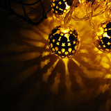Golden Metal Ball - Fairy Lights