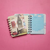 Paris Hardcover Pocket Spiral Journal