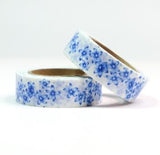 Blue Flowers Washi Tape
