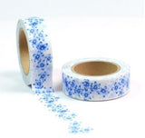 Blue Flowers Washi Tape