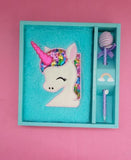 Fluffy Unicorn - Stationery Set