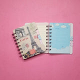 Paris Hardcover Pocket Spiral Journal