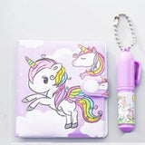 Mini Unicorn Pocket Notebook Journal with Ball Pen