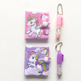Mini Unicorn Pocket Notebook Journal with Ball Pen