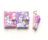 Mini Unicorn Pocket Notebook Journal with Ball Pen