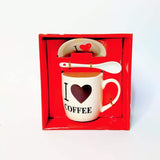 I ❤️ Coffee  - Ceramic Mug Set