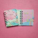 Flamingo Hardcover Pocket Spiral Journal