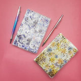 Glittery Water In Soft Cover Floral Journal