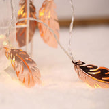 Gold Feather Metal Fairy Light