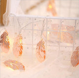 Gold Feather Metal Fairy Light
