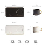 Love Coffee Ceramic Mug Saucer Set