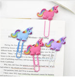Rainbow Unicorn Bookmark Paper Clip