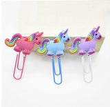 Rainbow Unicorn Bookmark Paper Clip