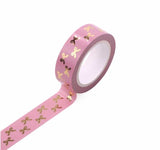 Gold Foil Pink Washi Tape